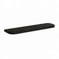 Wandregal Schwarz Marmoroptik Spanplatte Rechteckig 80 x 20 x 2.5 cm